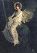 Angel Seated on a Rock